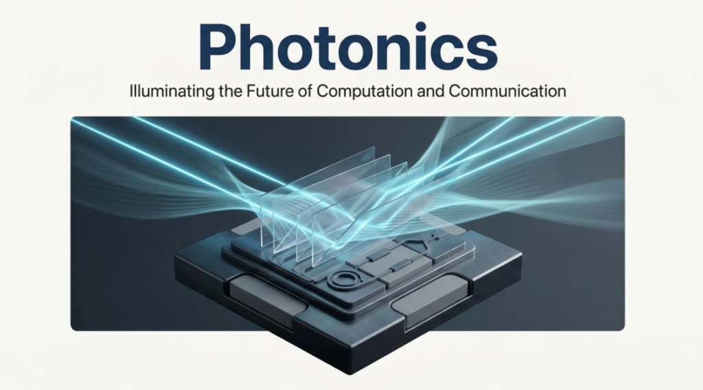 Photonic chip illustrated