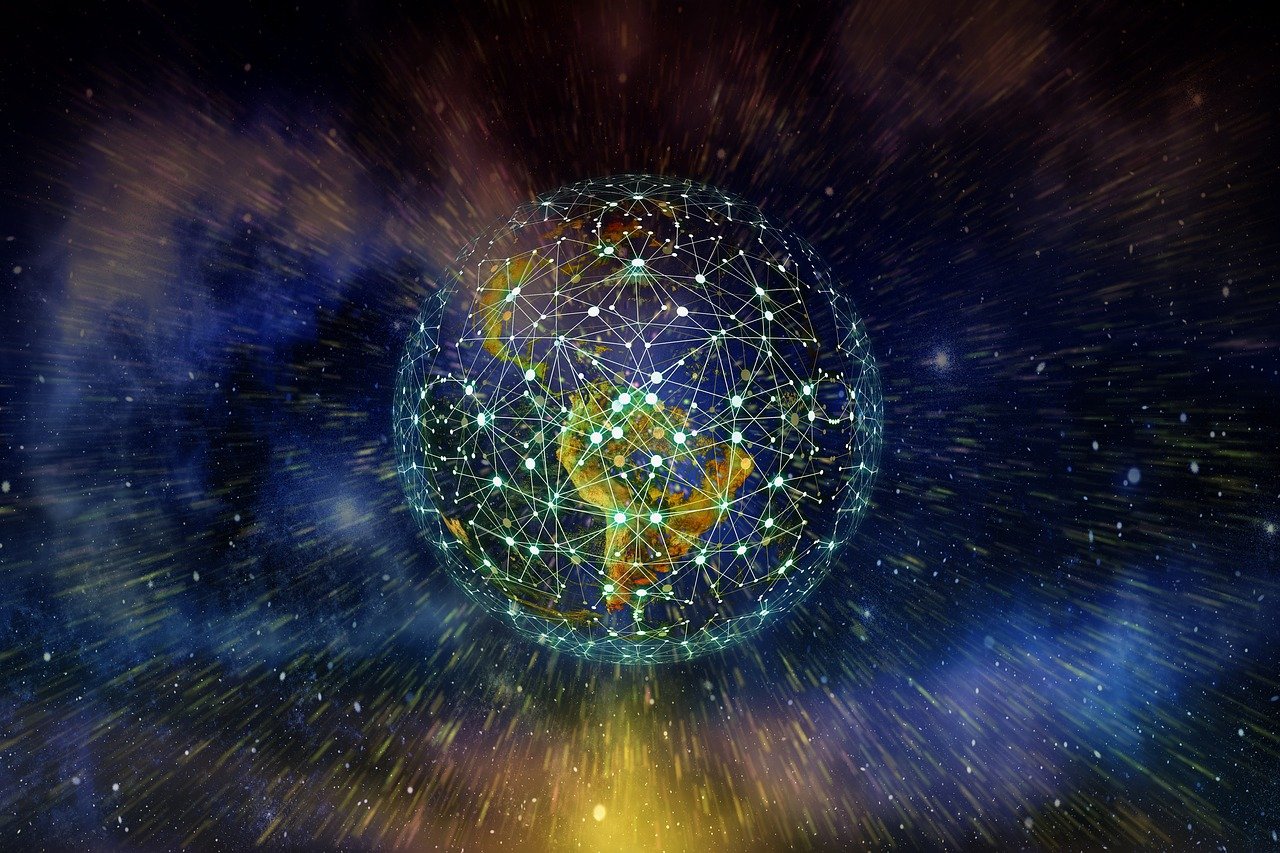 earth, network, blockchain