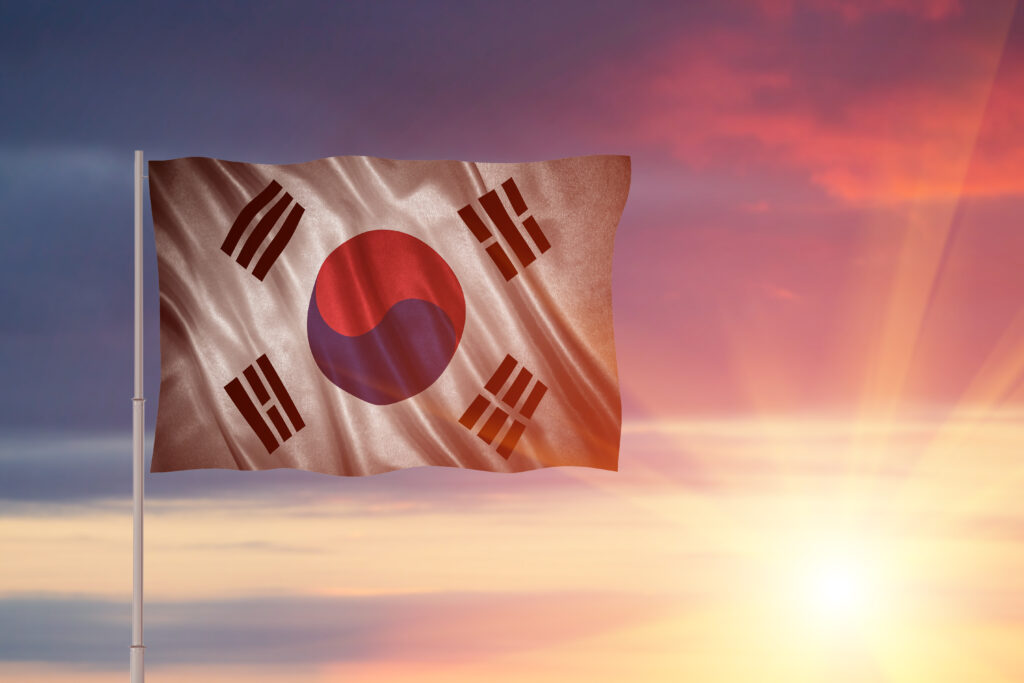 Flag of the South Korea