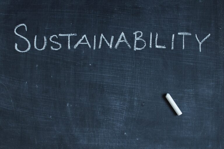 Sustainability chalkboard
