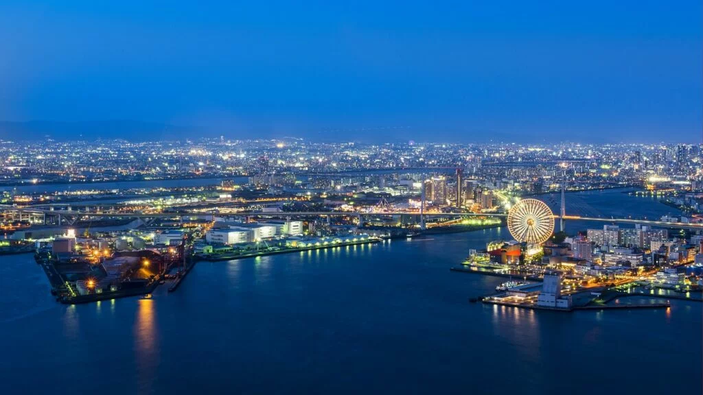 osaka port, port of osaka, japan
