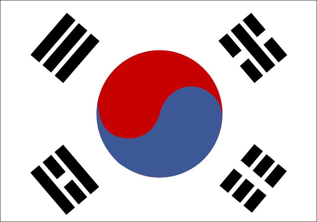 south korea, flag, republic of korea