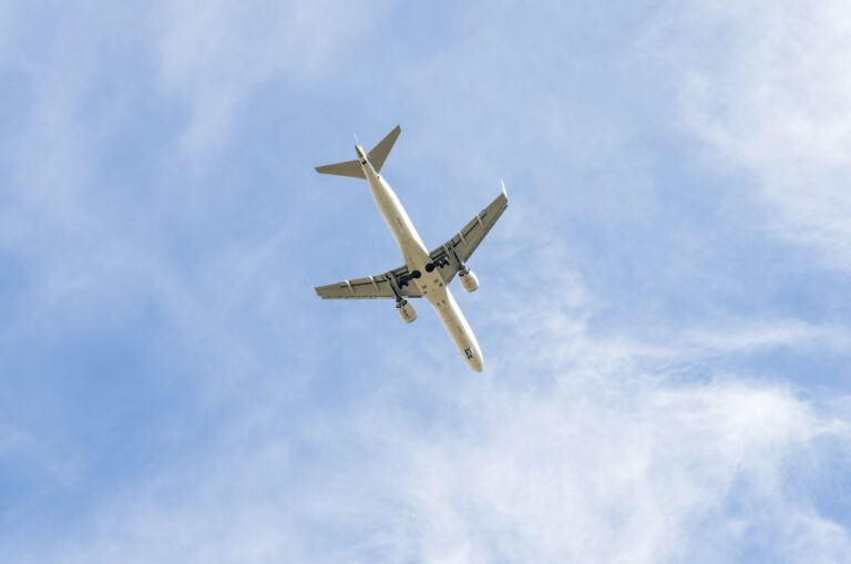 Lufthansa Embraer 195 Plane over VOR/DME Linz Arriving Linz Airport, Kirchheim, Austria