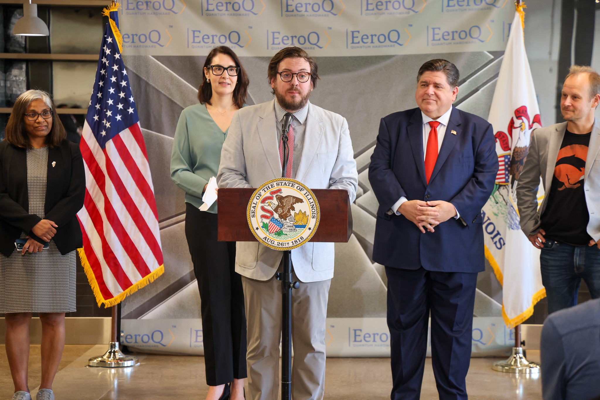 EeroQ Press Conference with Governor Pritzker