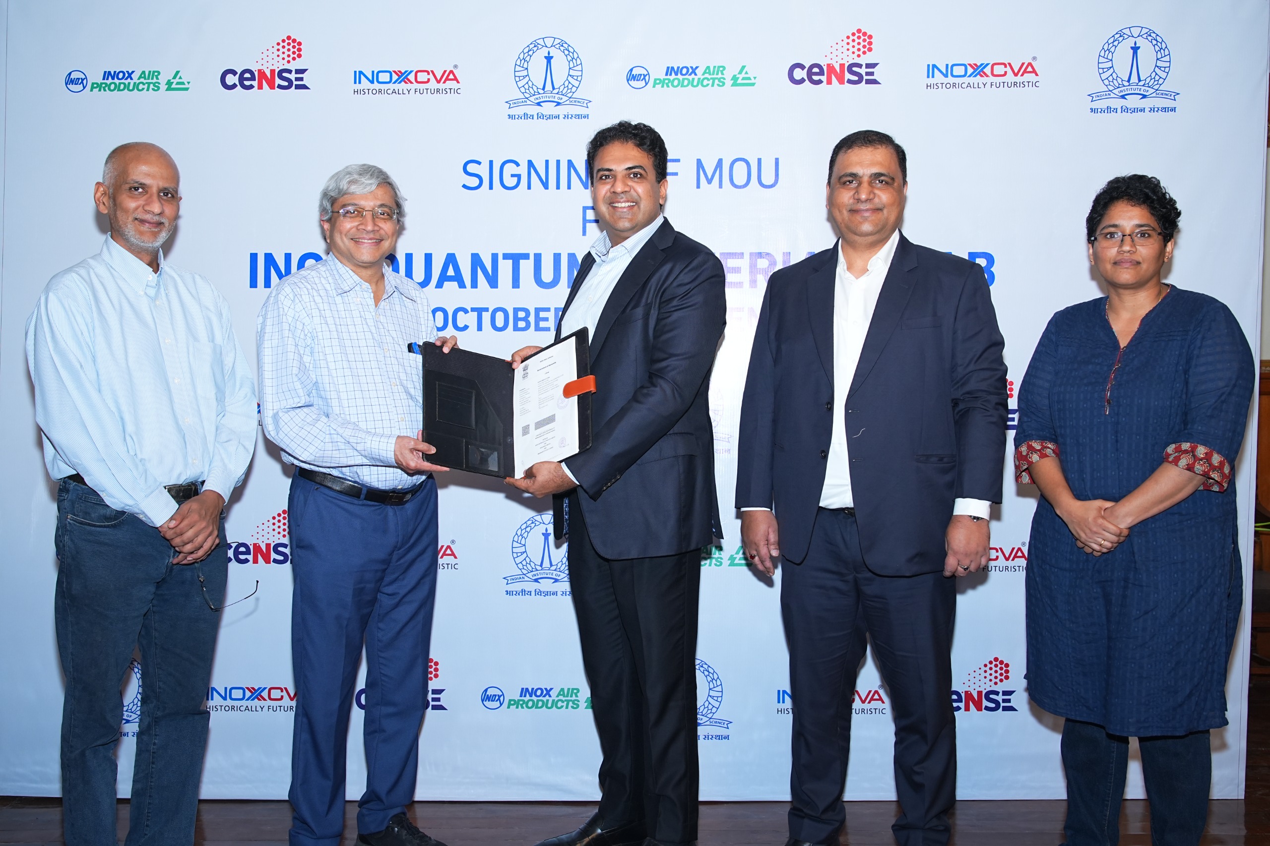 INOX Group and IISc sign MoU for setting up of INOX Quantum Materials Lab