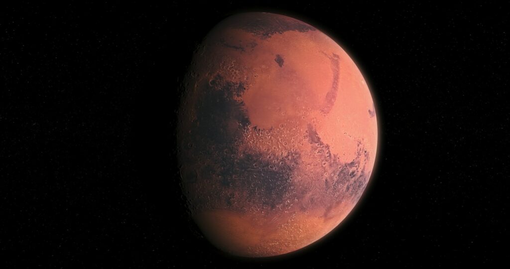 Beautiful view of the planet Mars