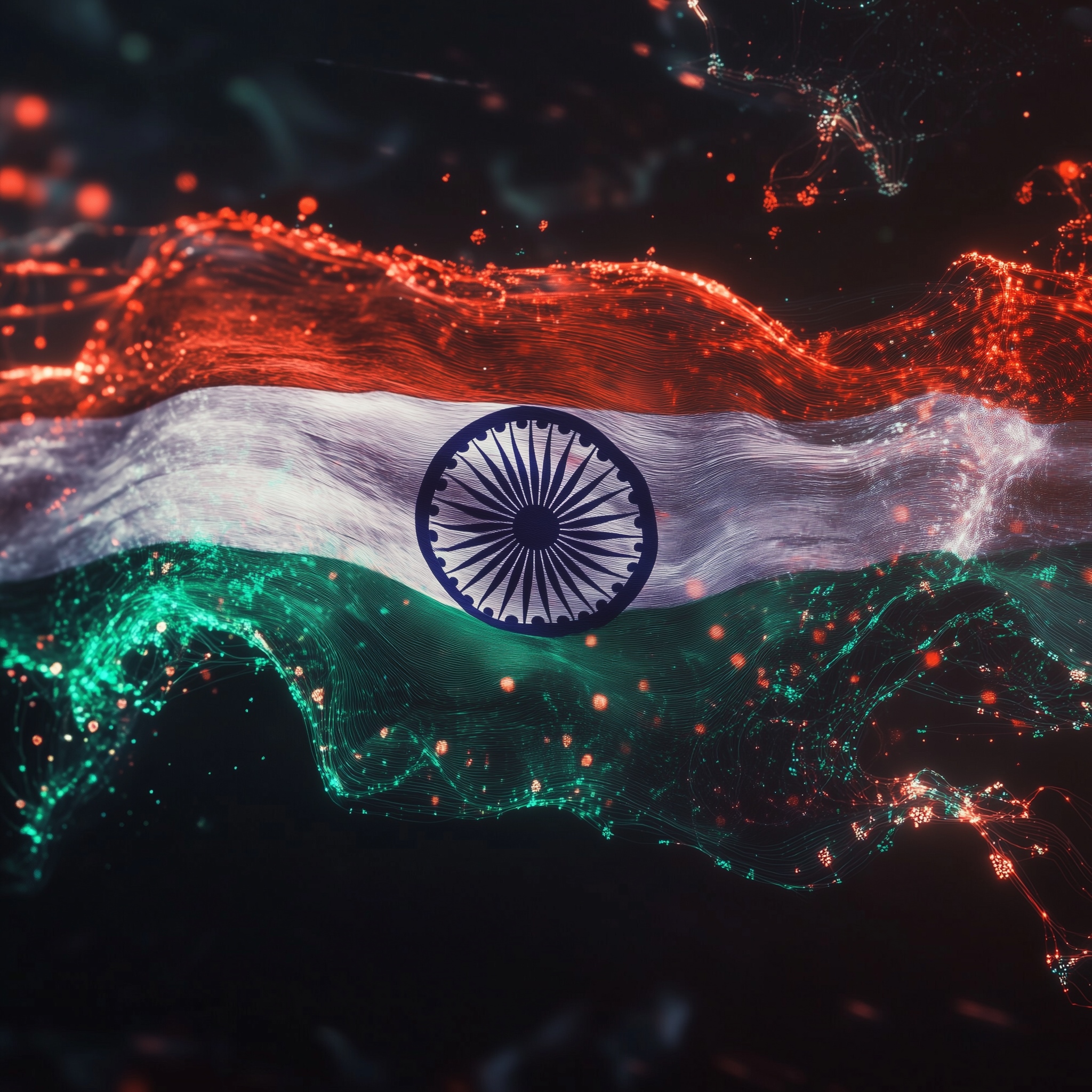 indian flag tech generated