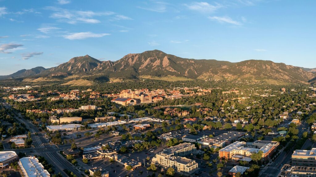 Boulder Colorado Aerial Drone Panorama