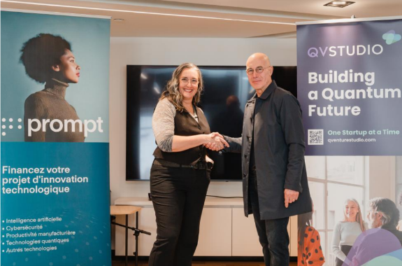 Sarah Jenna, Executive Director,QV Studio and Dominique St-Louis, interim executive director, Prompt