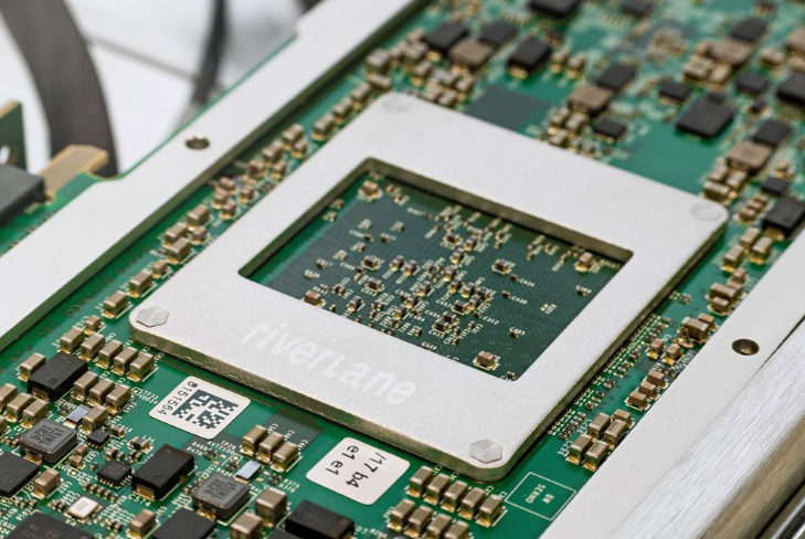 Riverlane Local Clustering Decoder (LCD) chip used for hardware-based quantum error correction.