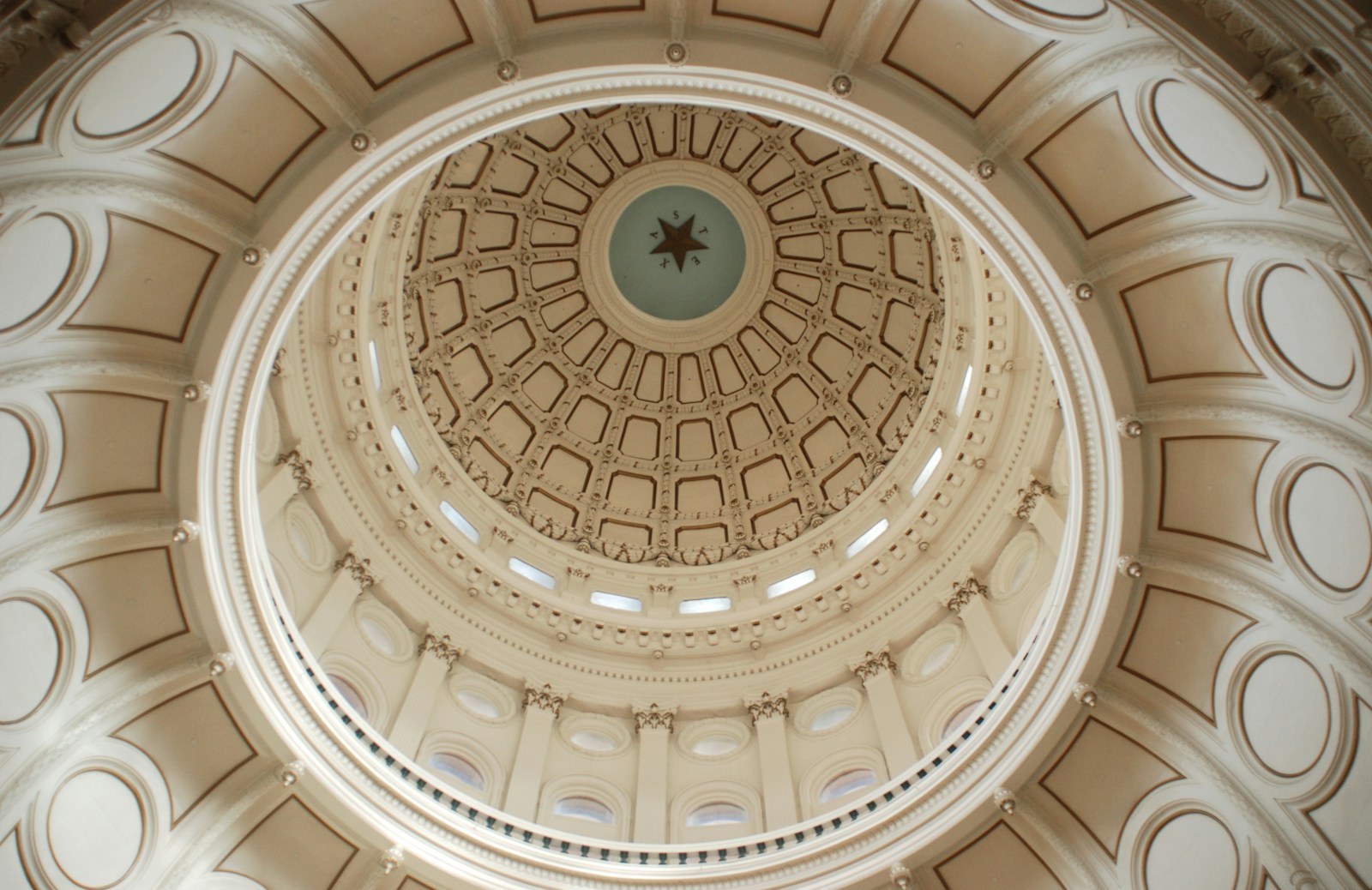 brown and white dome ceiling
