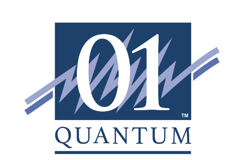 01 Quantum corporate logo displayed on a plain background.