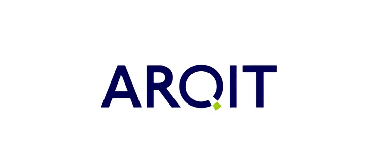 Arqit logo on plain background