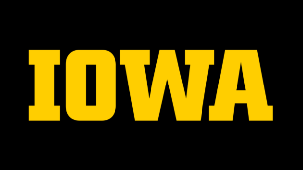 University of Iowa logo on a plain black background