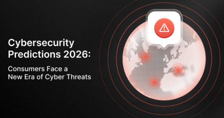 Illustration representing digital security risks and cyber threats in 2026