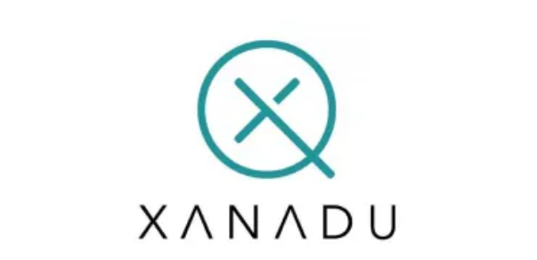 Xanadu company logo in blue and white, representing the quantum computing firm.