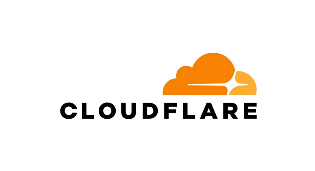 Cloudflare logo on plain white background