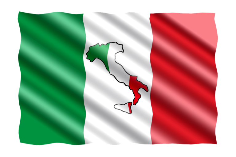 banner, flag, boots, sicily, italy, map