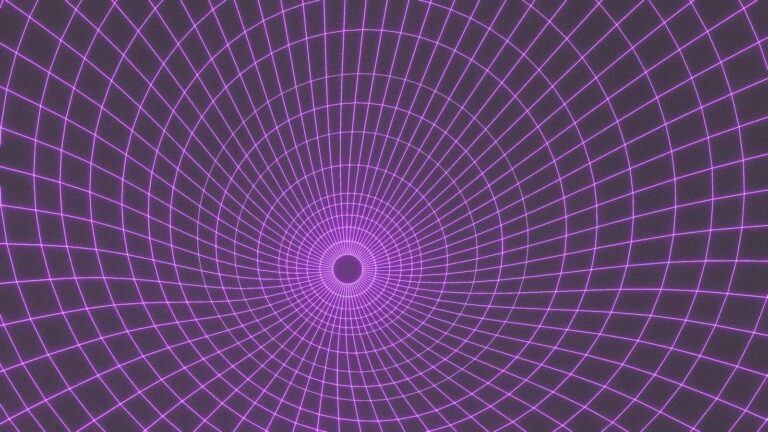 A computer generated image of a purple spiral