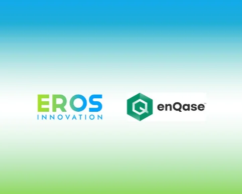 Eros Innovation and enQase Partnership logo