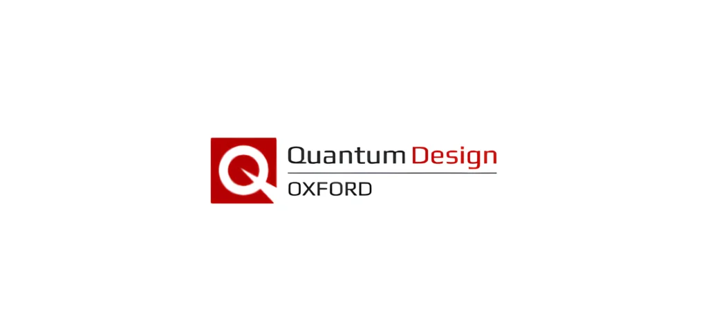Quantum design oxford logo on plain white background