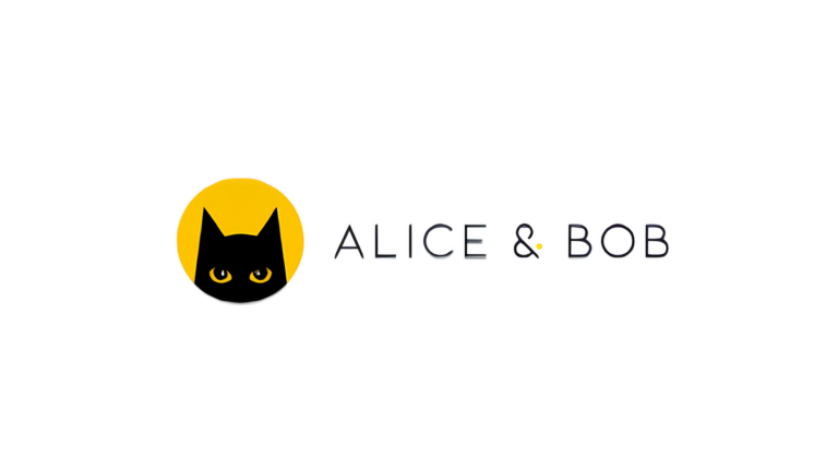 Alice& Bob logo on plain white background