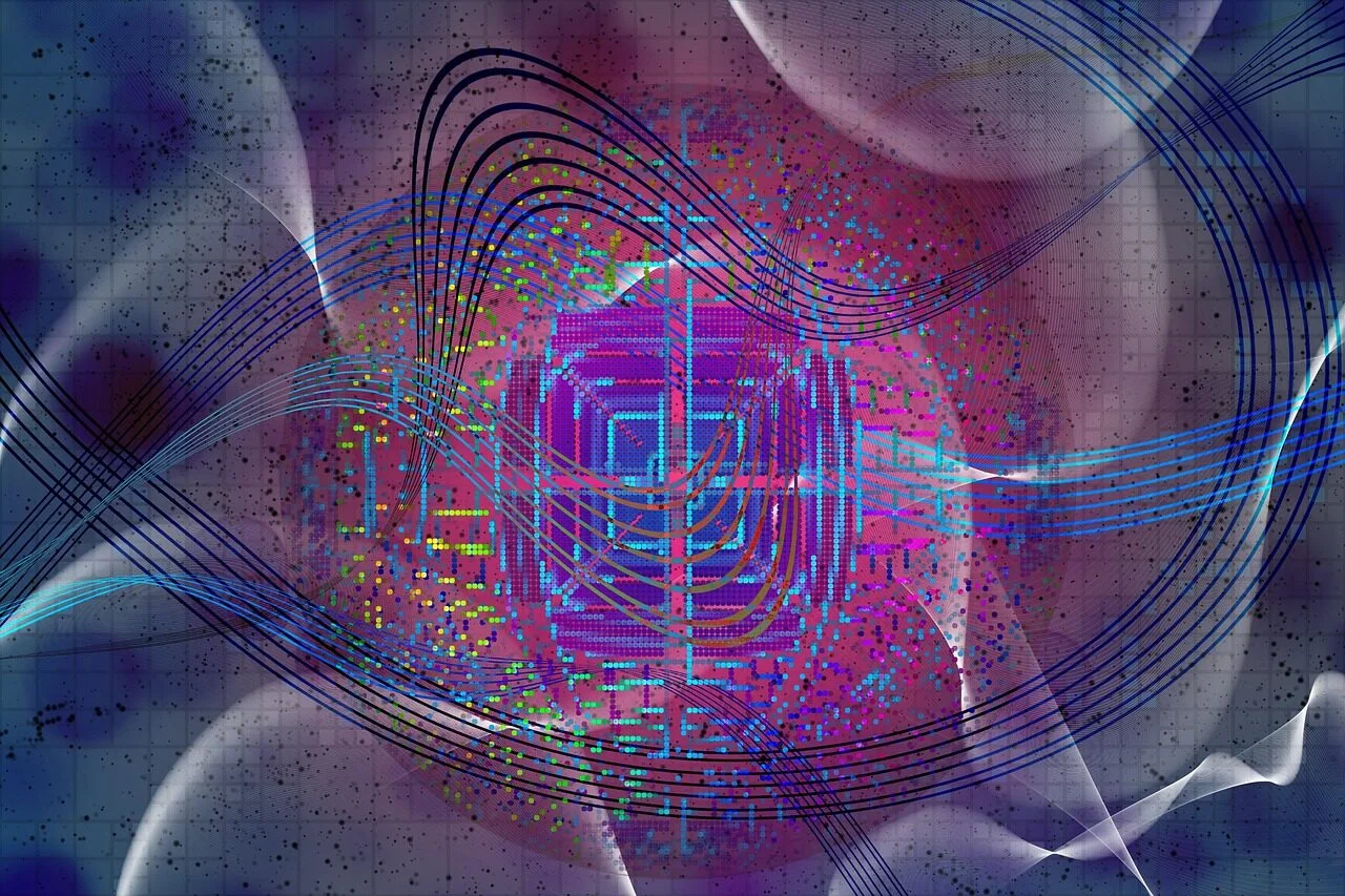 quantum computer, entanglement, lines, abstract, superposition, algorithm, quantum error correction, quantum supremacy, simulator, quantum field theory, chromodynamics, gravity