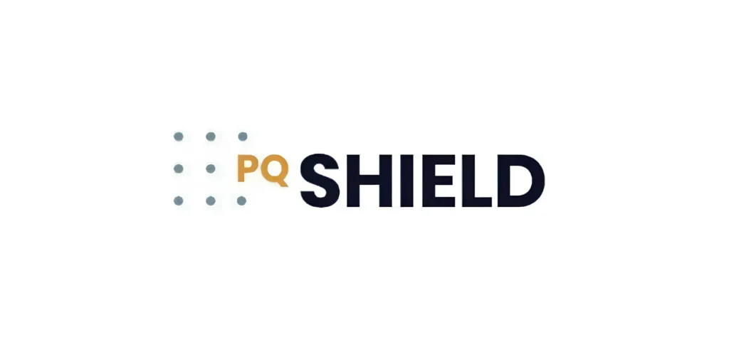 PQSHIELD logo on plain white background