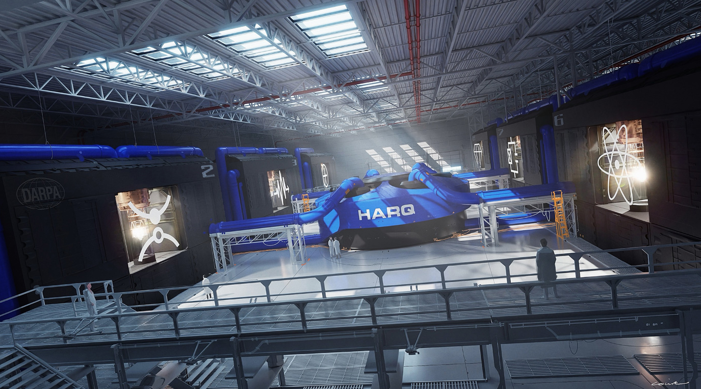 Notional rendering of heterogeneous quantum architecture. | Source: DARPA | Colie Wertz