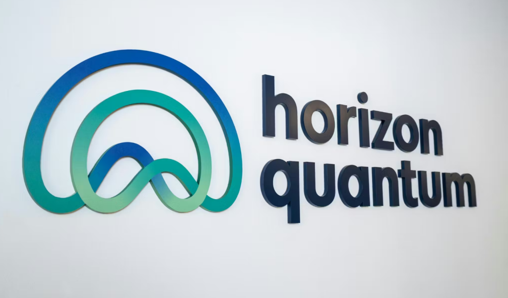 Horizon quantum - plain white background