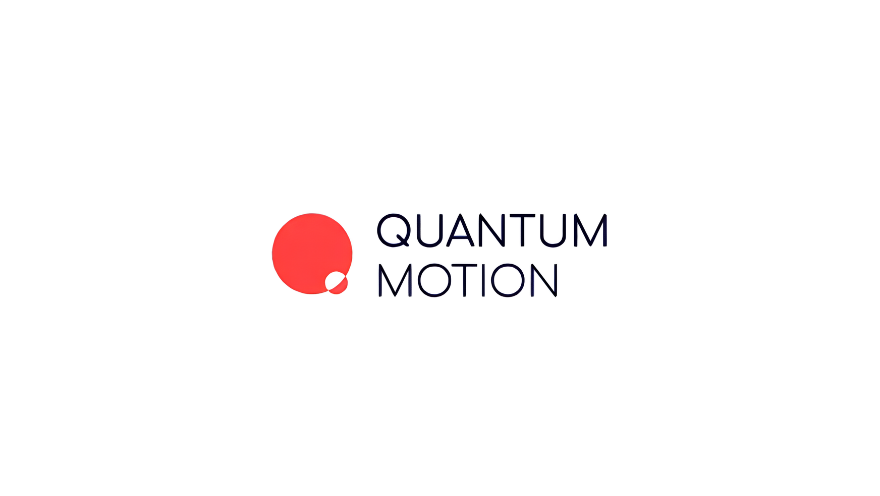 Quantum motion logo on plain white background