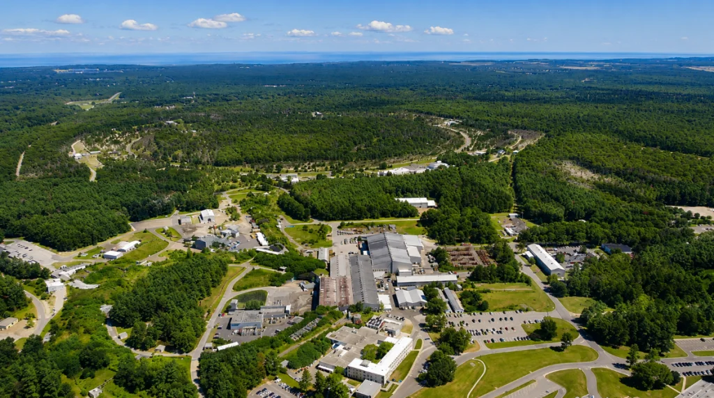An aerial view of the future Electron-Ion Collider (EIC)
