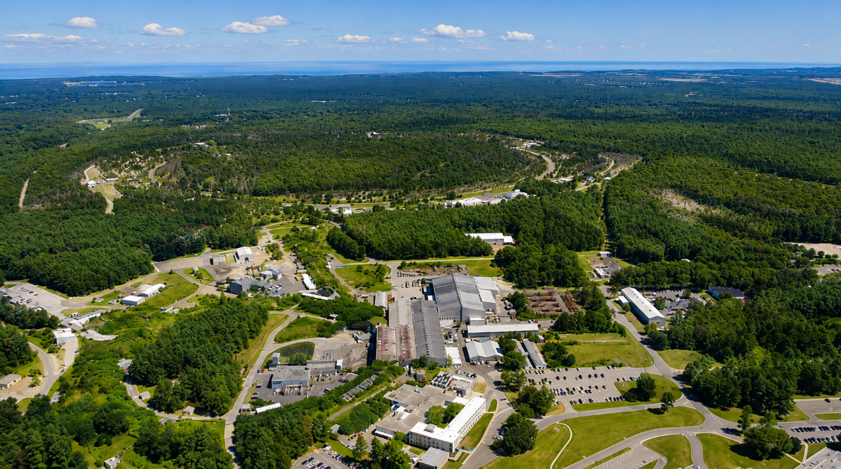 An aerial view of the future Electron-Ion Collider (EIC)