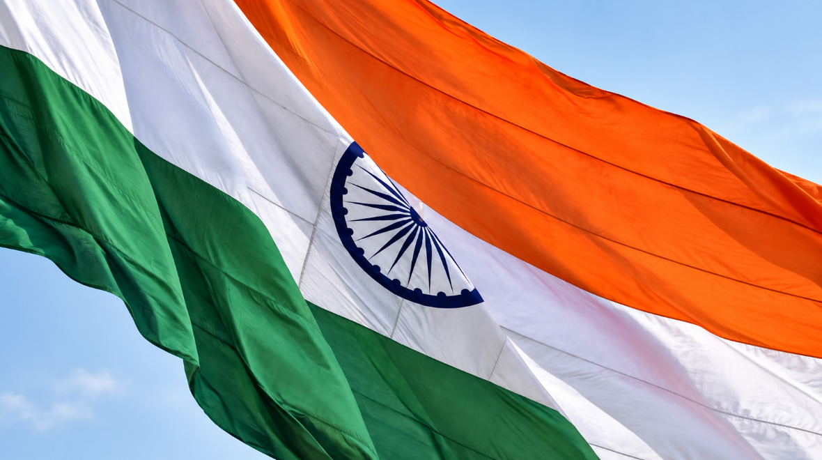 India flag.