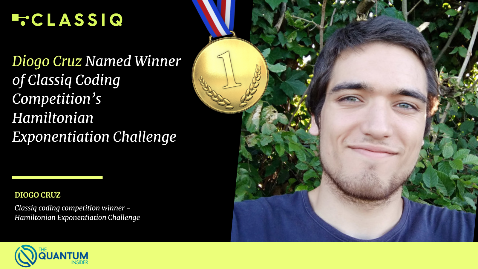 Diogo Cruz Named Winner of Classiq Coding Competition’s Hamiltonian Exponentiation Challenge