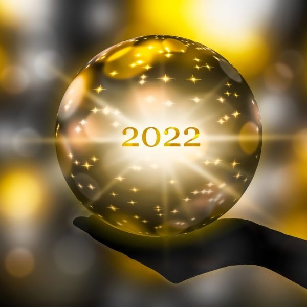 Golden,Crystal,Ball,In,A,Hand,,Prediction,For,2022,,Brights