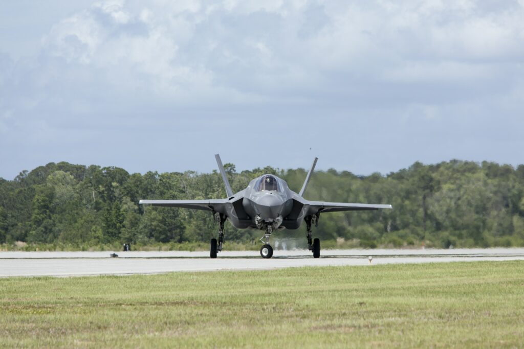 F-35 Lightning on the tarmac